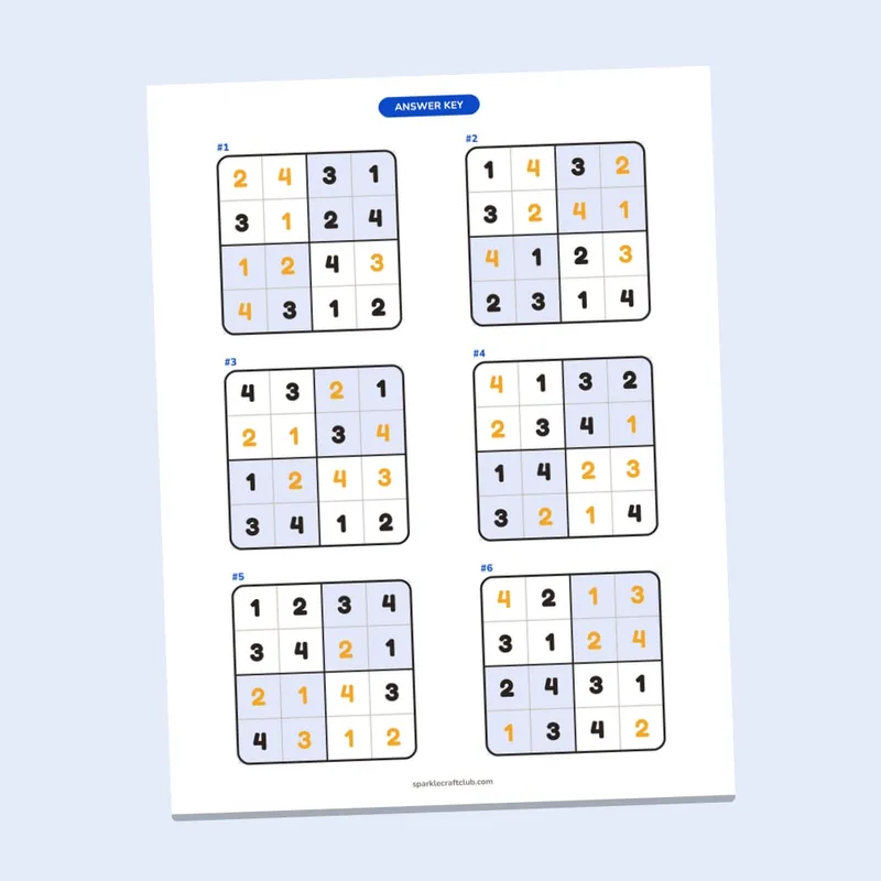 Hanukkah Sudoku for Kids: 4x4 Picture Puzzles, page preview 4